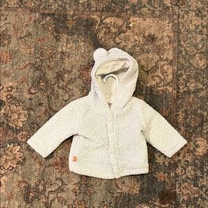 Magnificent Baby Gray Striped Infant Jacket